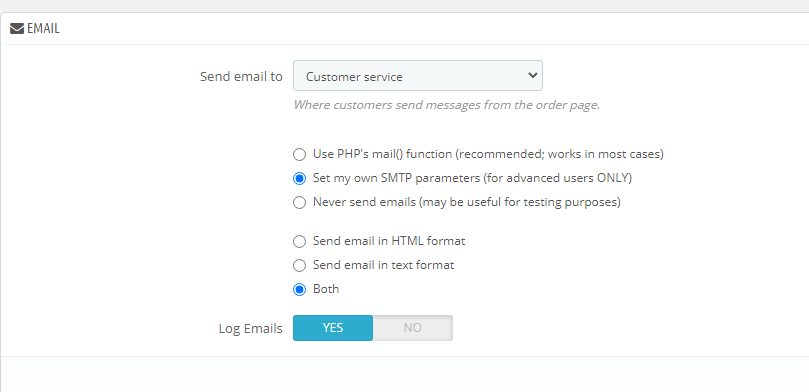 configuration prompt