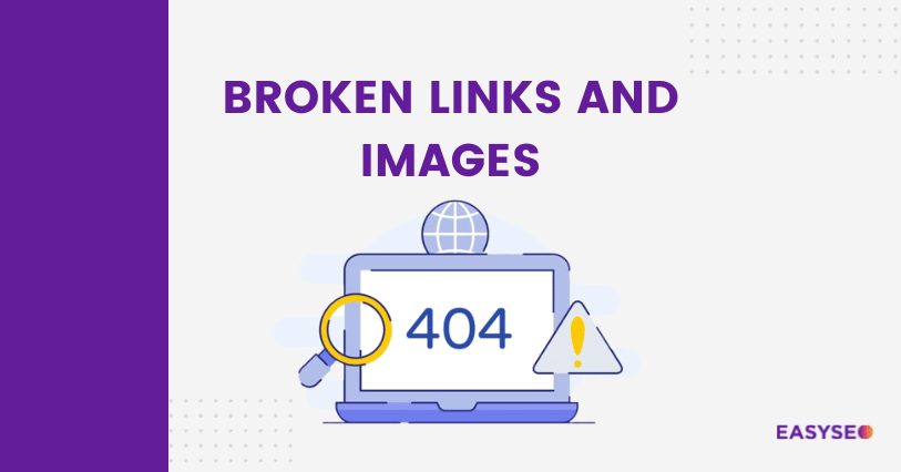 broken links and images